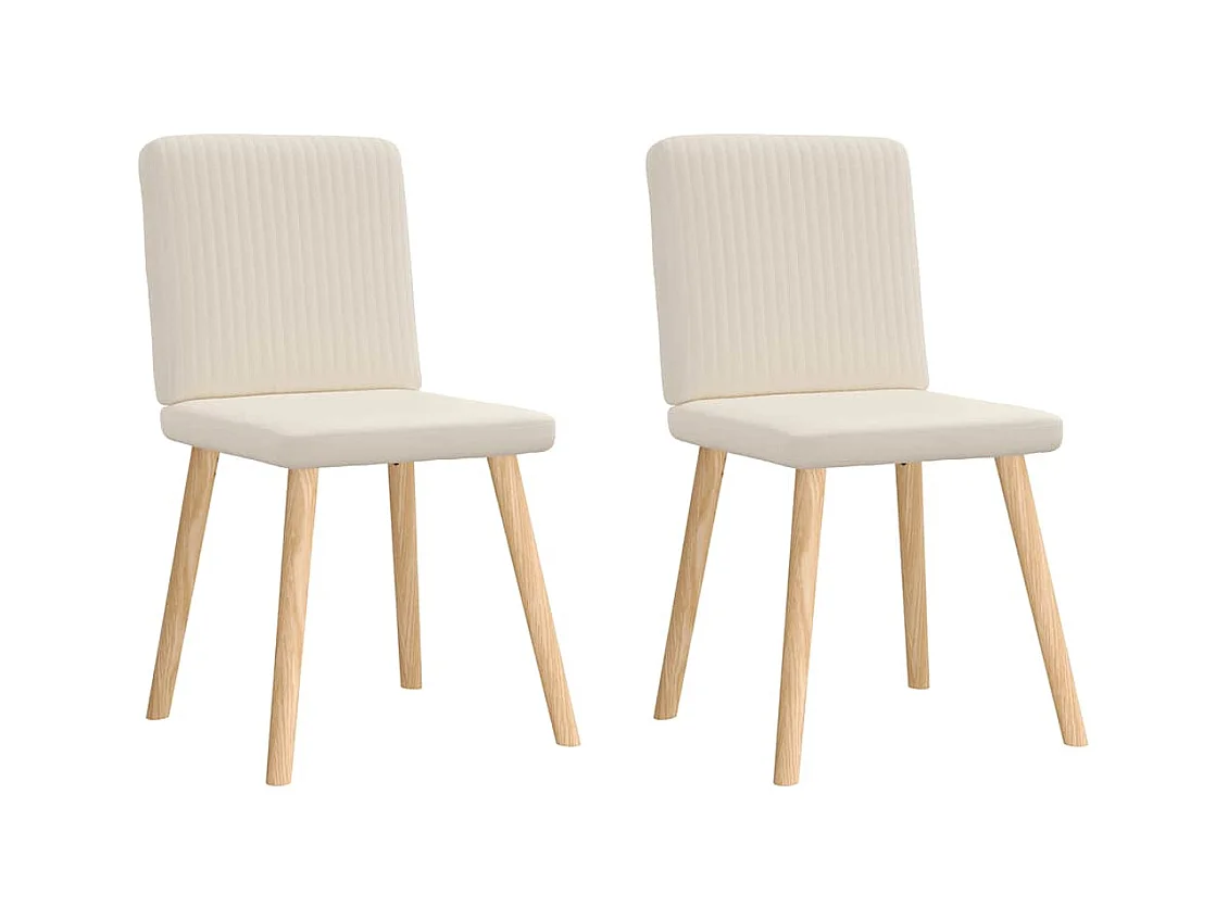 Chaises à manger lot de 2 Lin