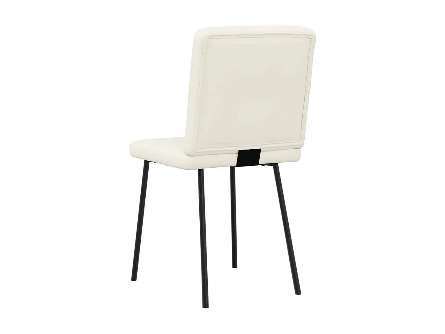 Chaises à manger lot de 4 Crème Velours