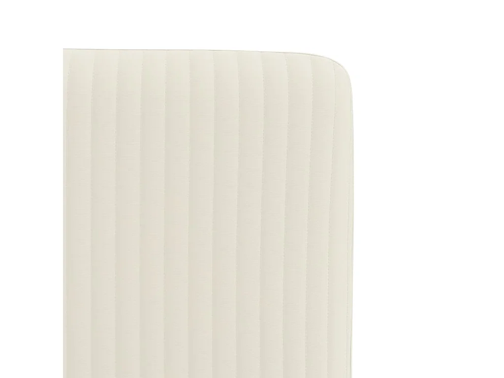 Chaises à manger lot de 4 Crème Velours