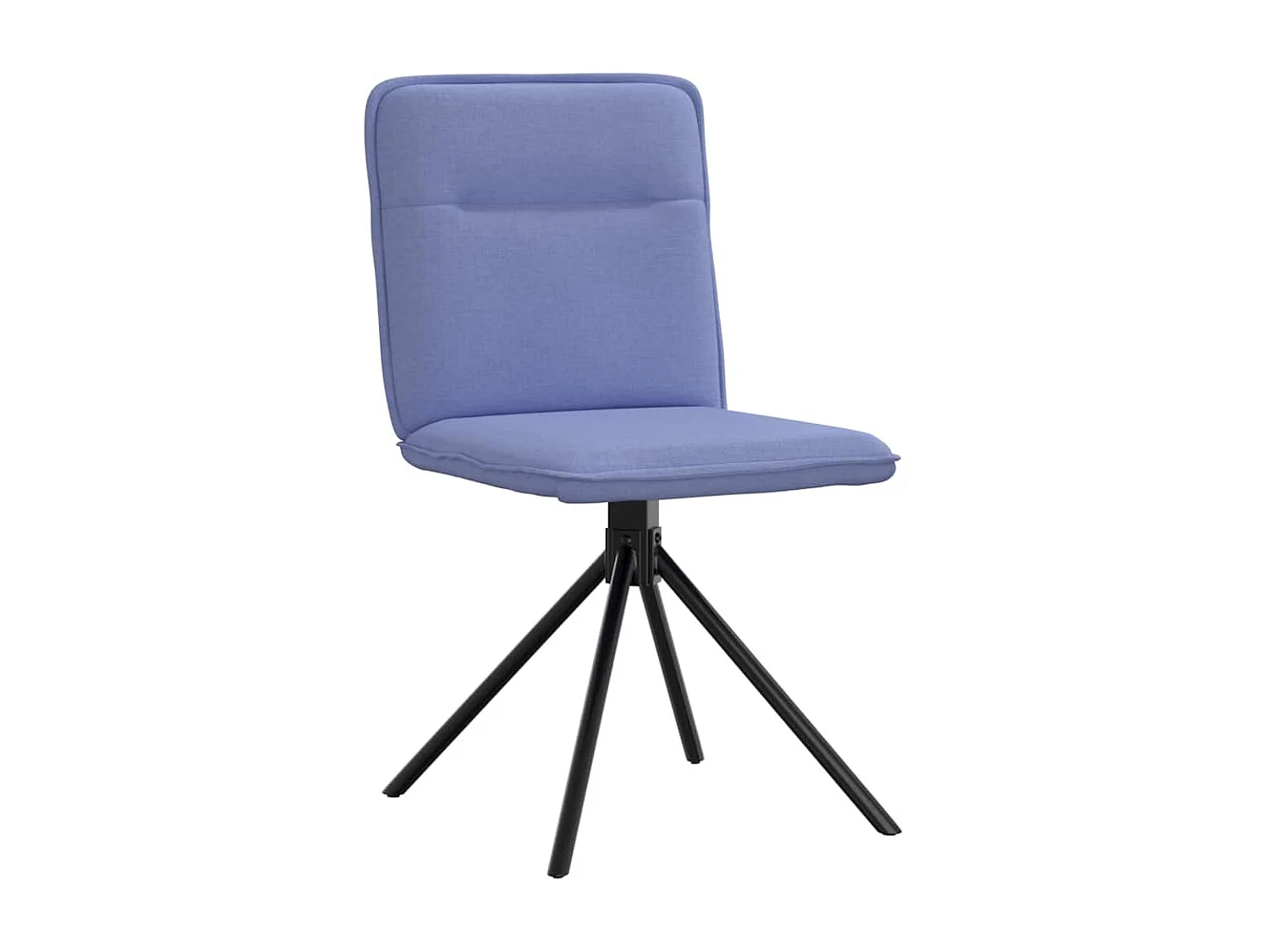 Chaises à manger lot de 2 bleu jean tissu