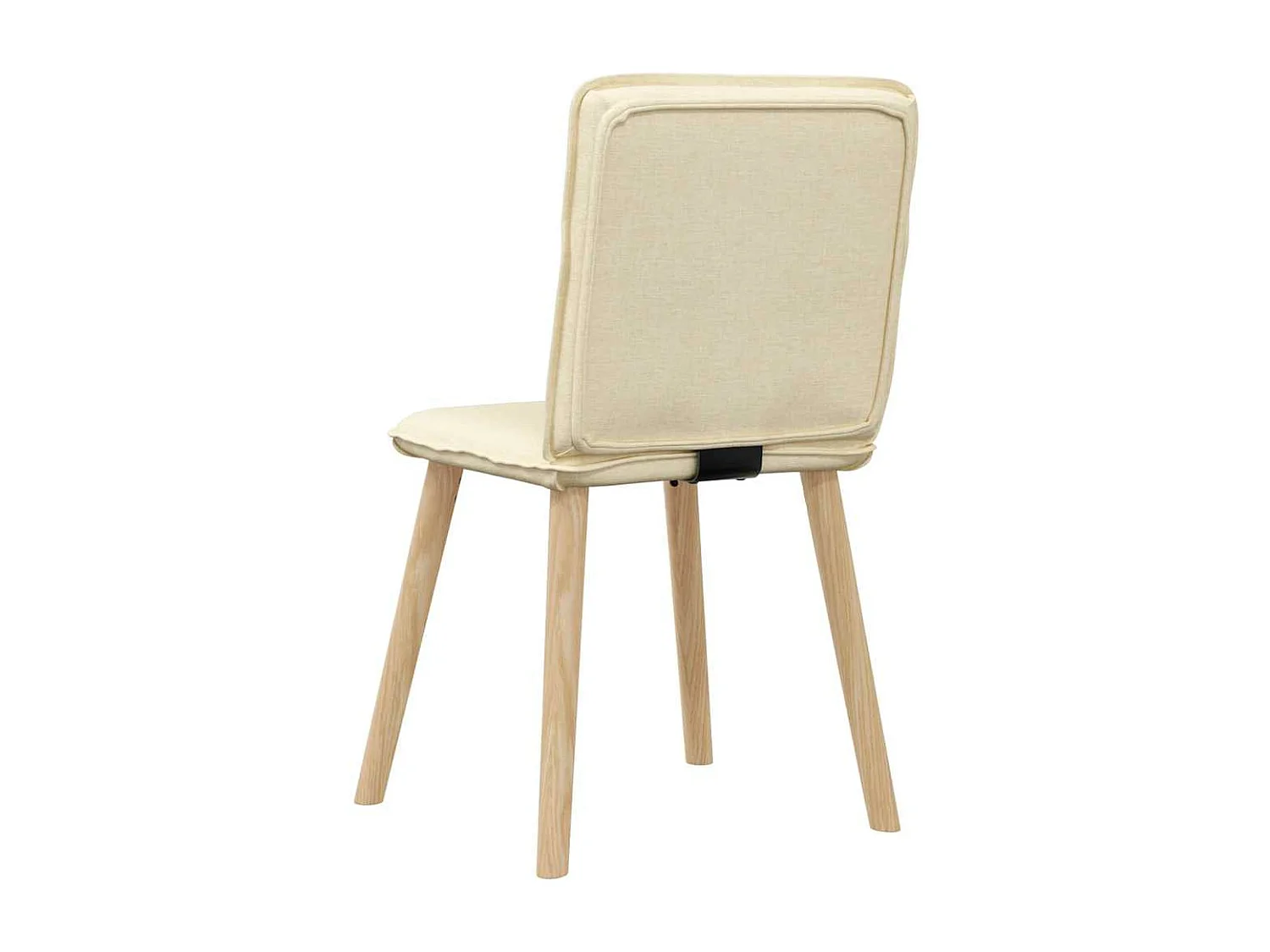 Chaises à manger lot de 4 crème tissu