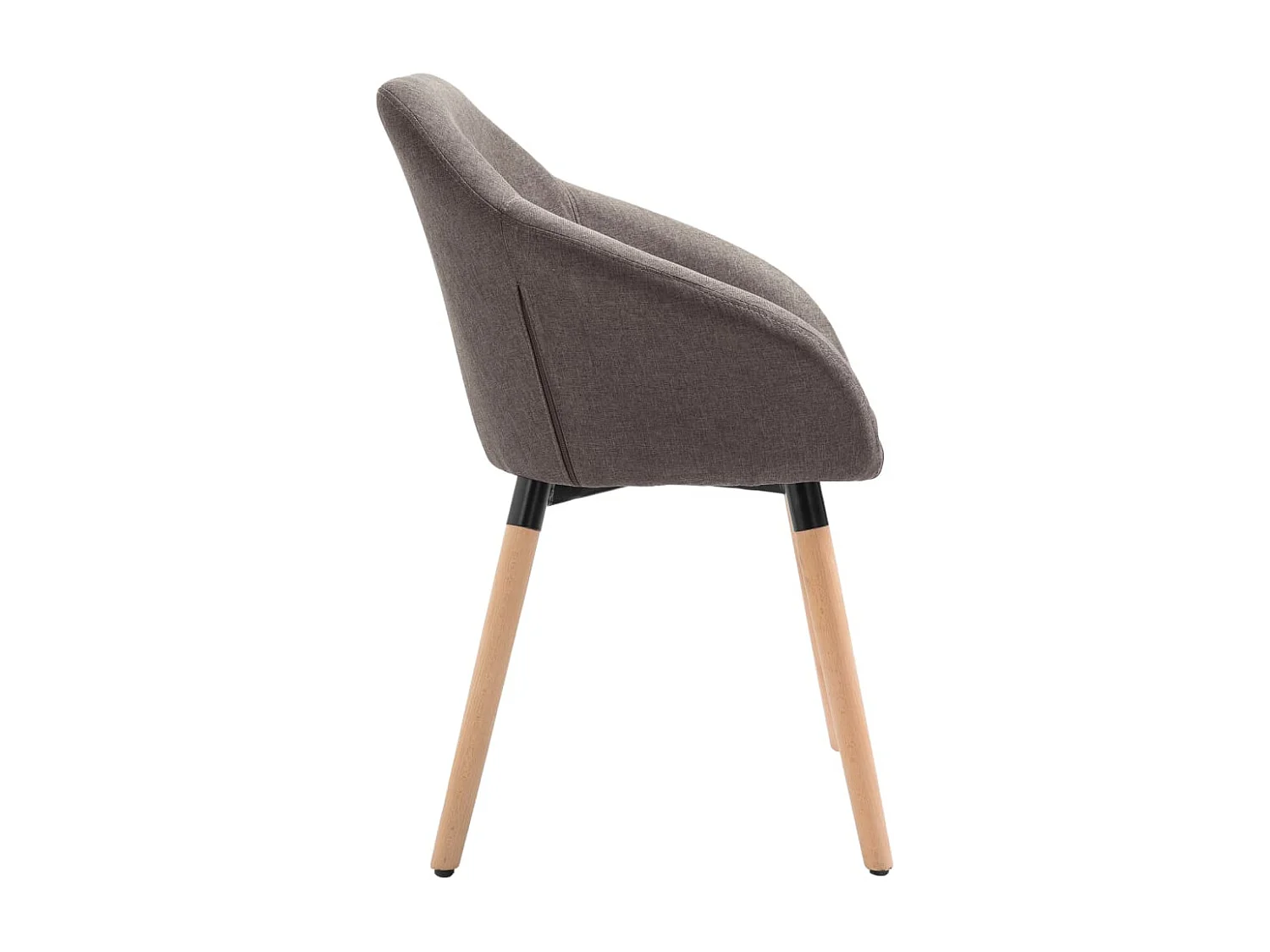 Sillas de comedor 4 unidades tela taupe