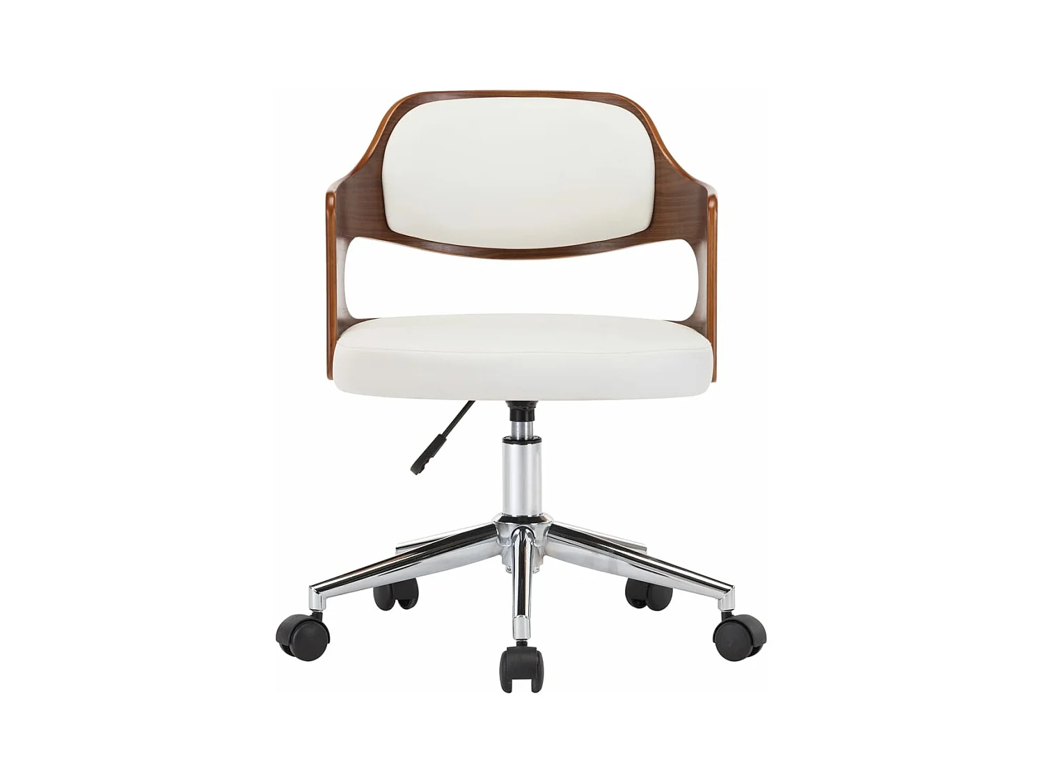 Chaises pivotantes à manger lot de 6 bois courbé et similicuir