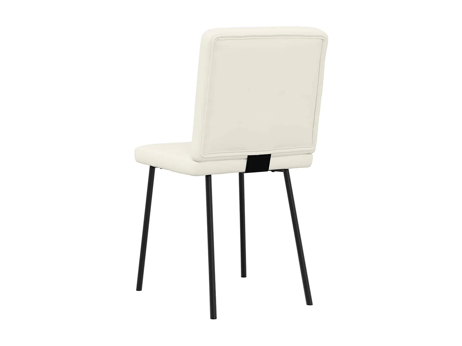 Chaises à manger lot de 2 Crème Velours