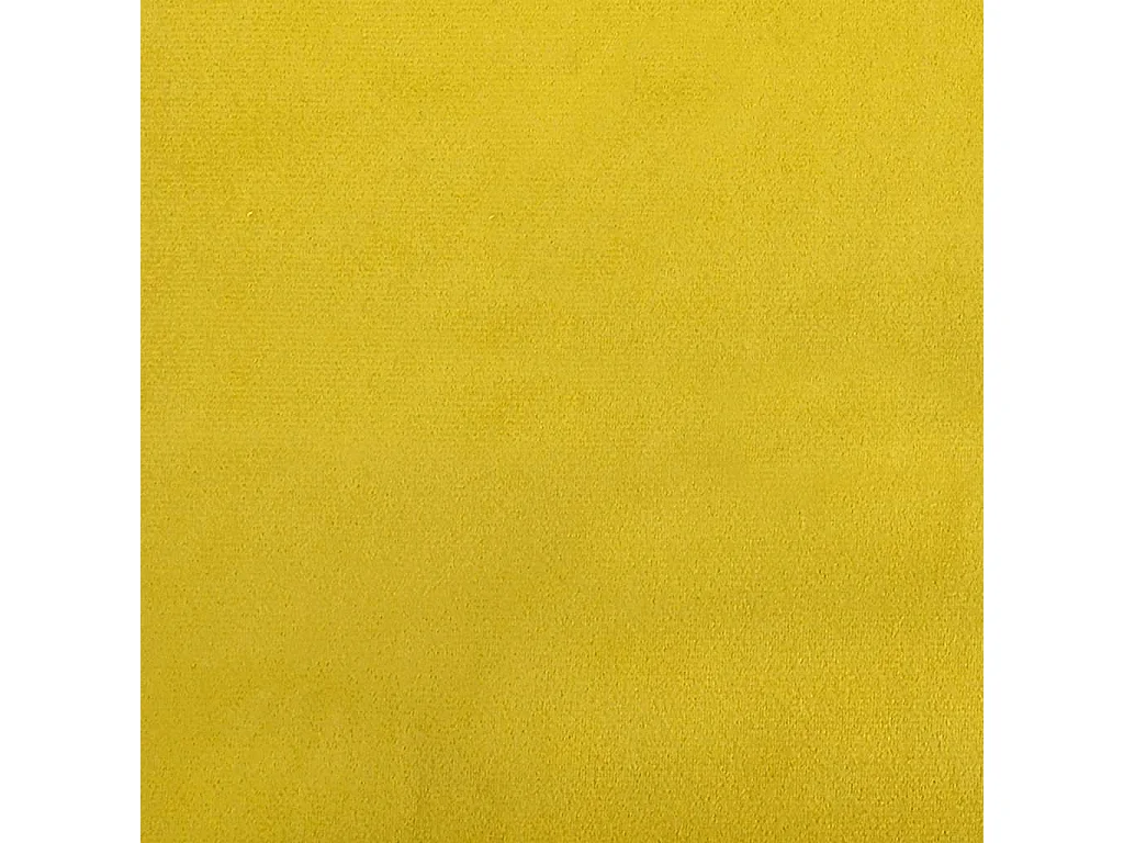 Chaises à manger lot de 4 jaune velours