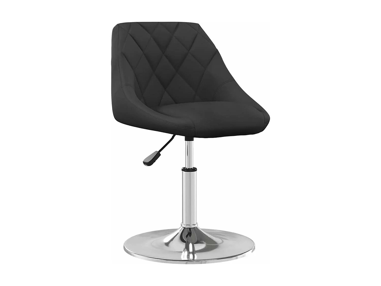 Eetkamerstoelen draaibaar 2 st fluweel zwart