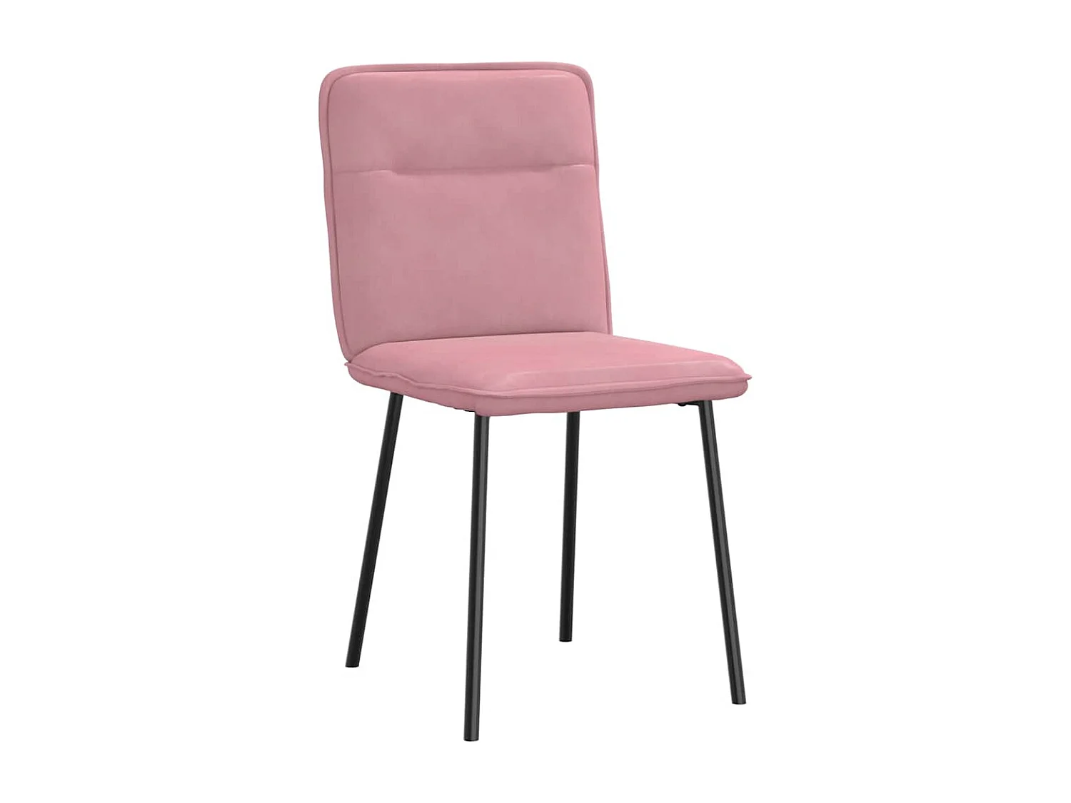 Eetkamerstoelen 4 stukkenfluweel roze
