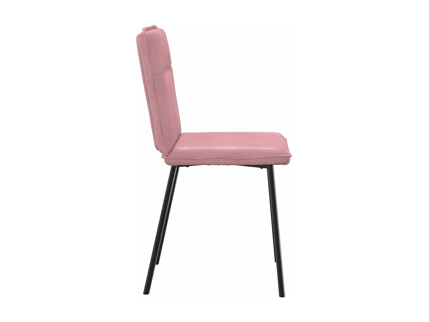 Eetkamerstoelen 4 stukkenfluweel roze