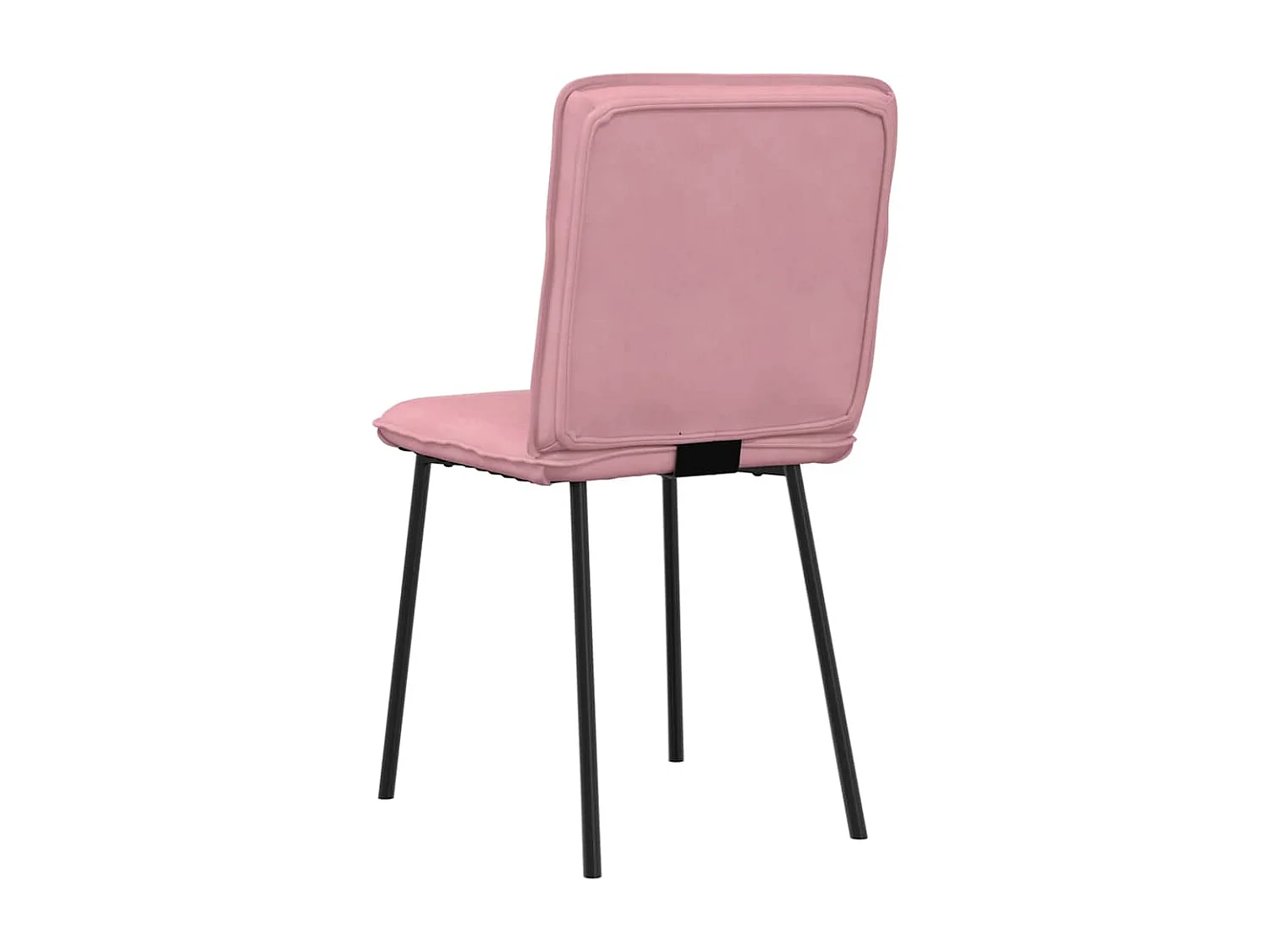 Eetkamerstoelen 4 stukkenfluweel roze