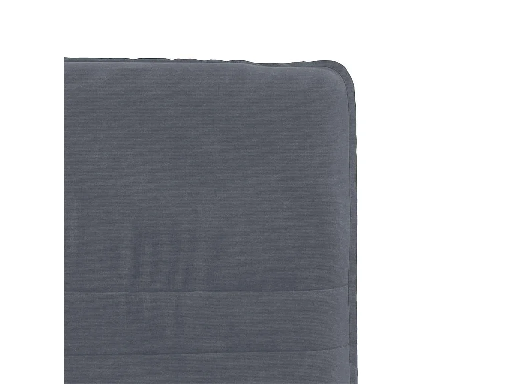 Chaises à manger lot de 4 Gris foncé Velours