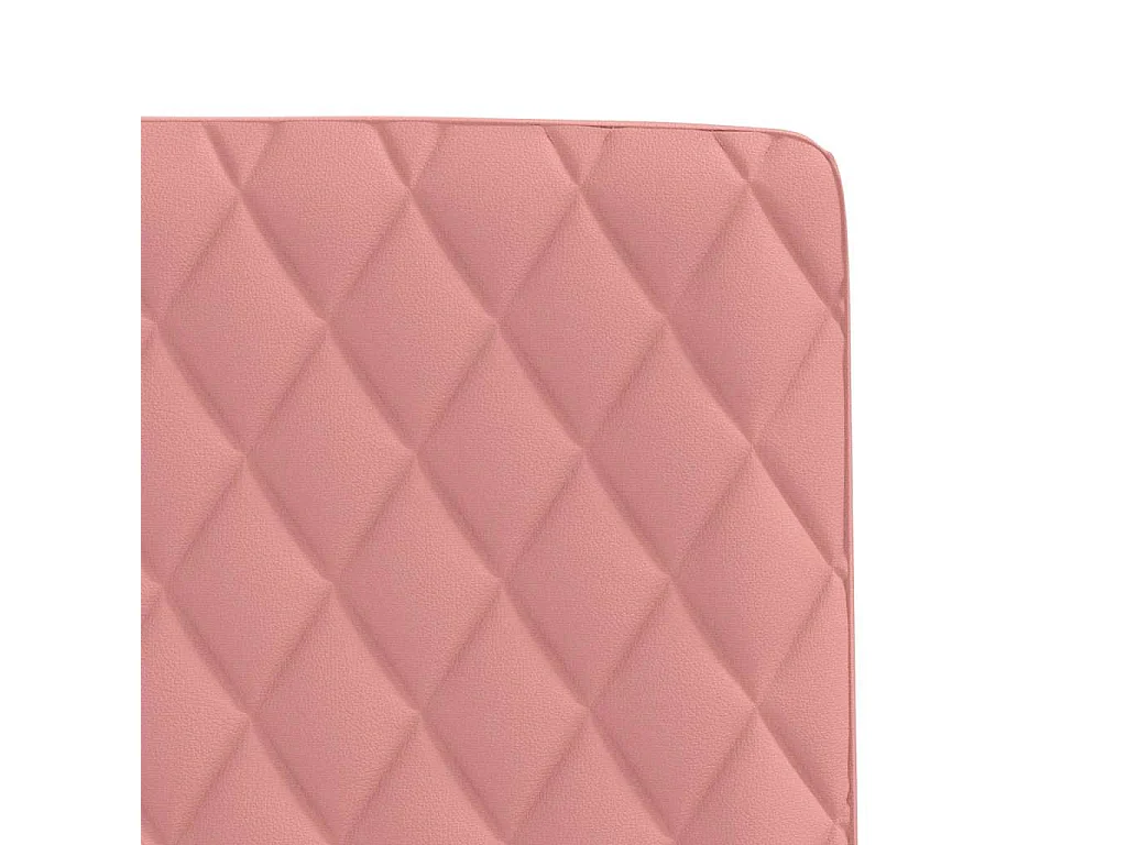 Sillas de comedor 2 unidades cuero sintético rosa