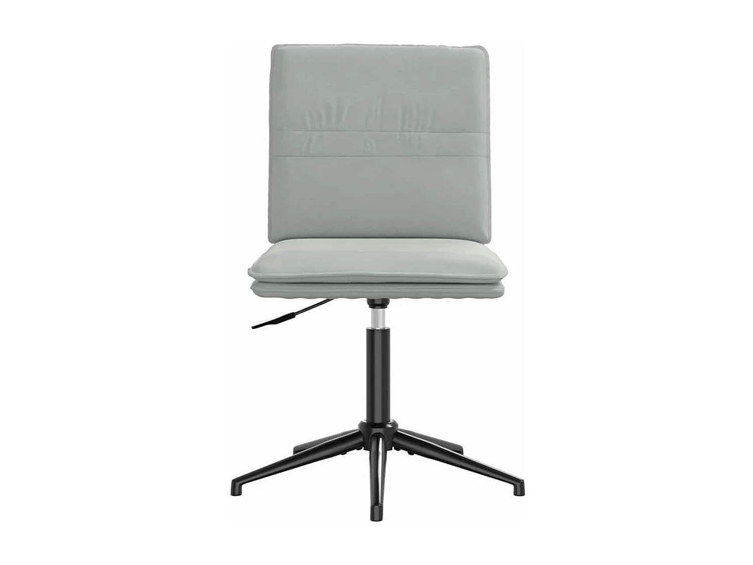 Chaises à manger lot de 2 Gris clair Velours