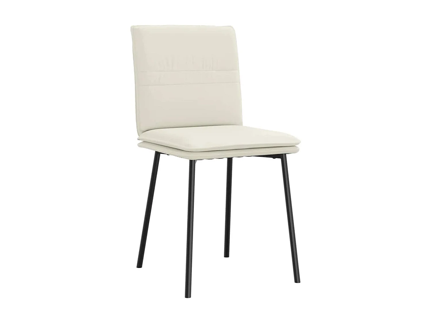 Cadeiras de jantar 4 peças veludo cor creme