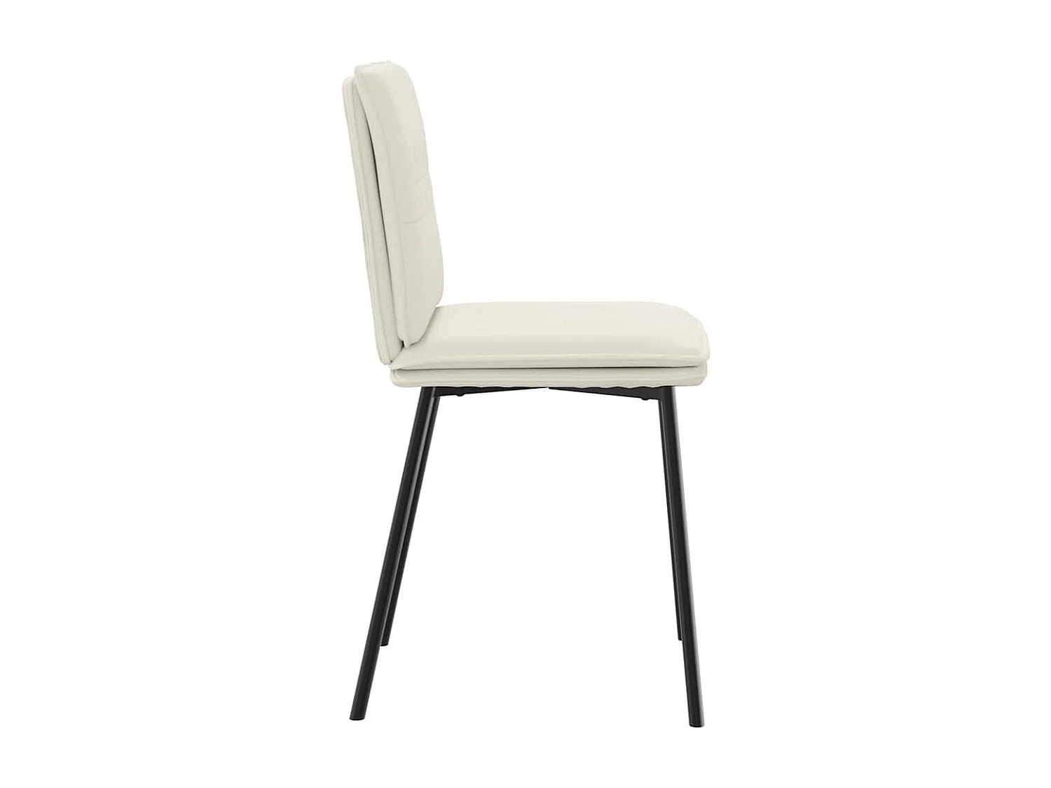 Chaises à manger lot de 4 Crème Velours