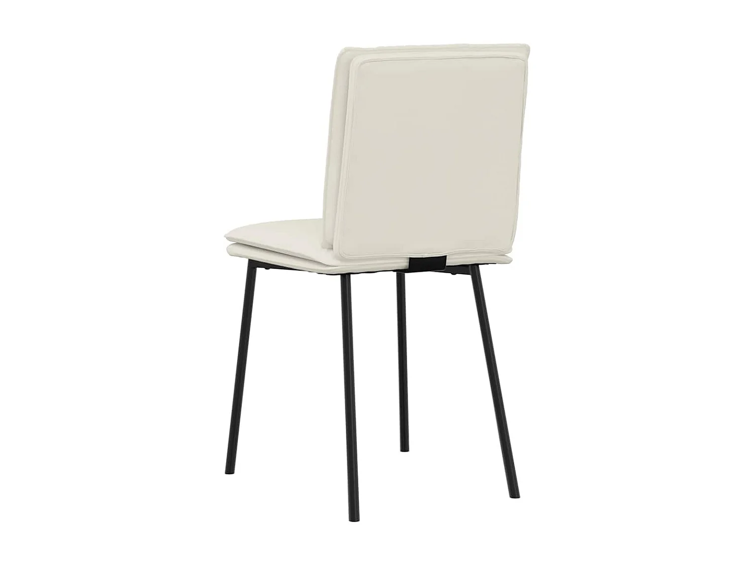 Chaises à manger lot de 4 Crème Velours