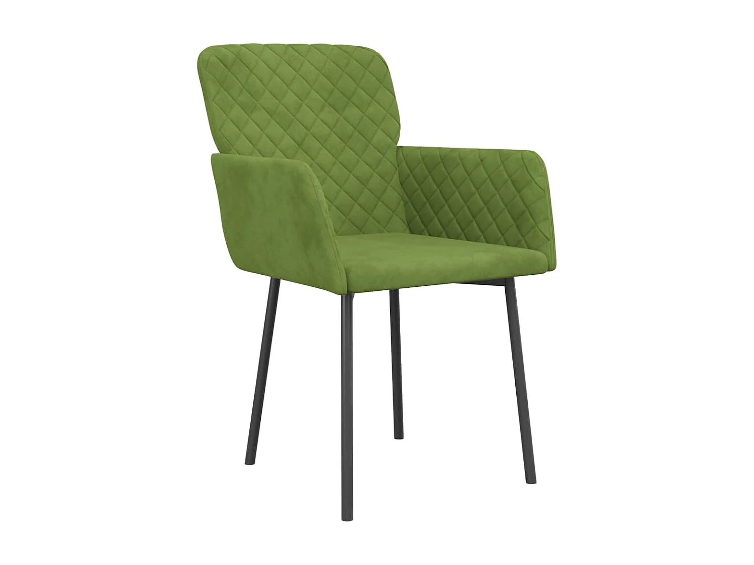 Sillas de comedor 2 unidades terciopelo verde claro