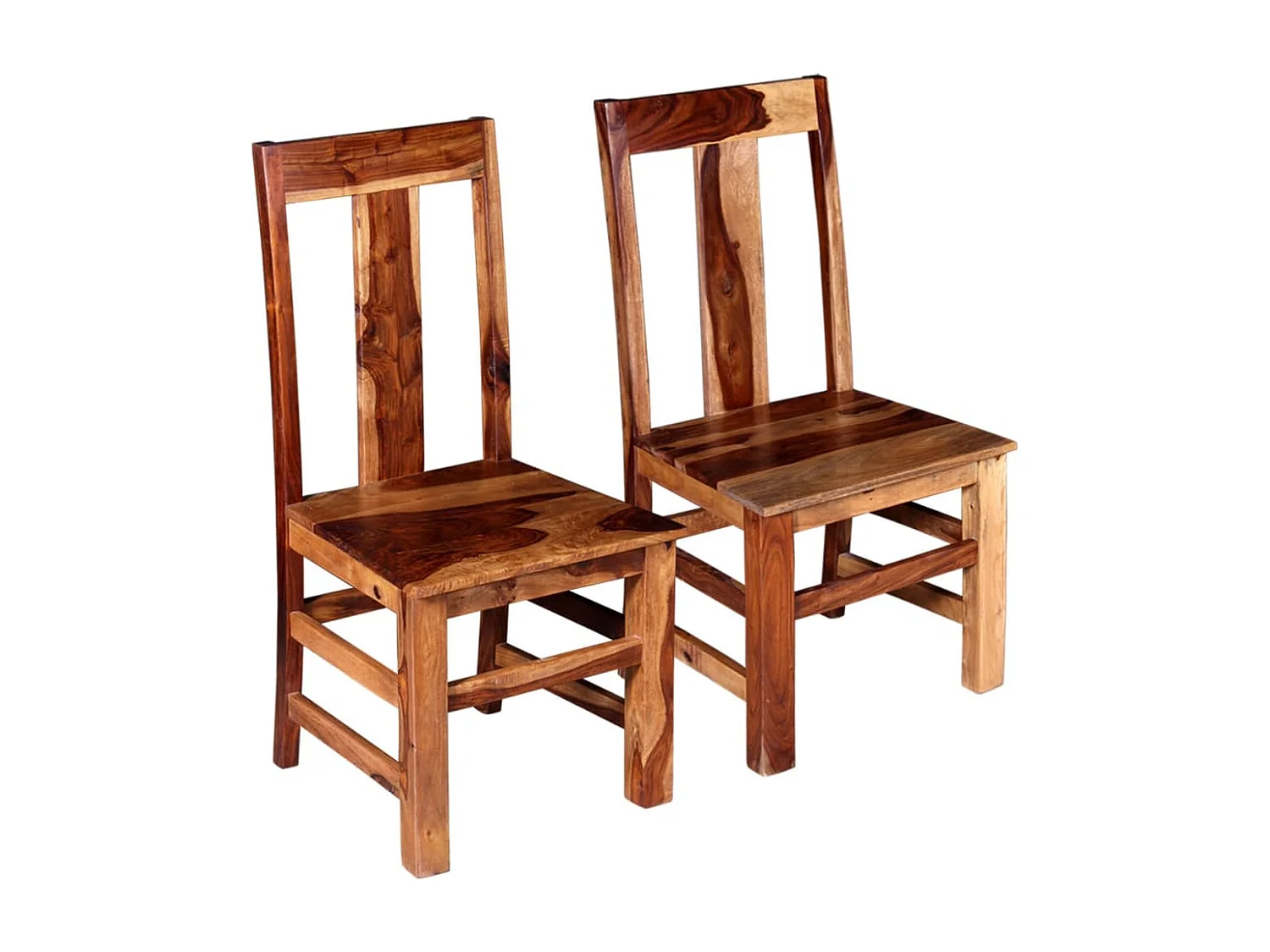 Chaise à manger lot de 2 bois massif