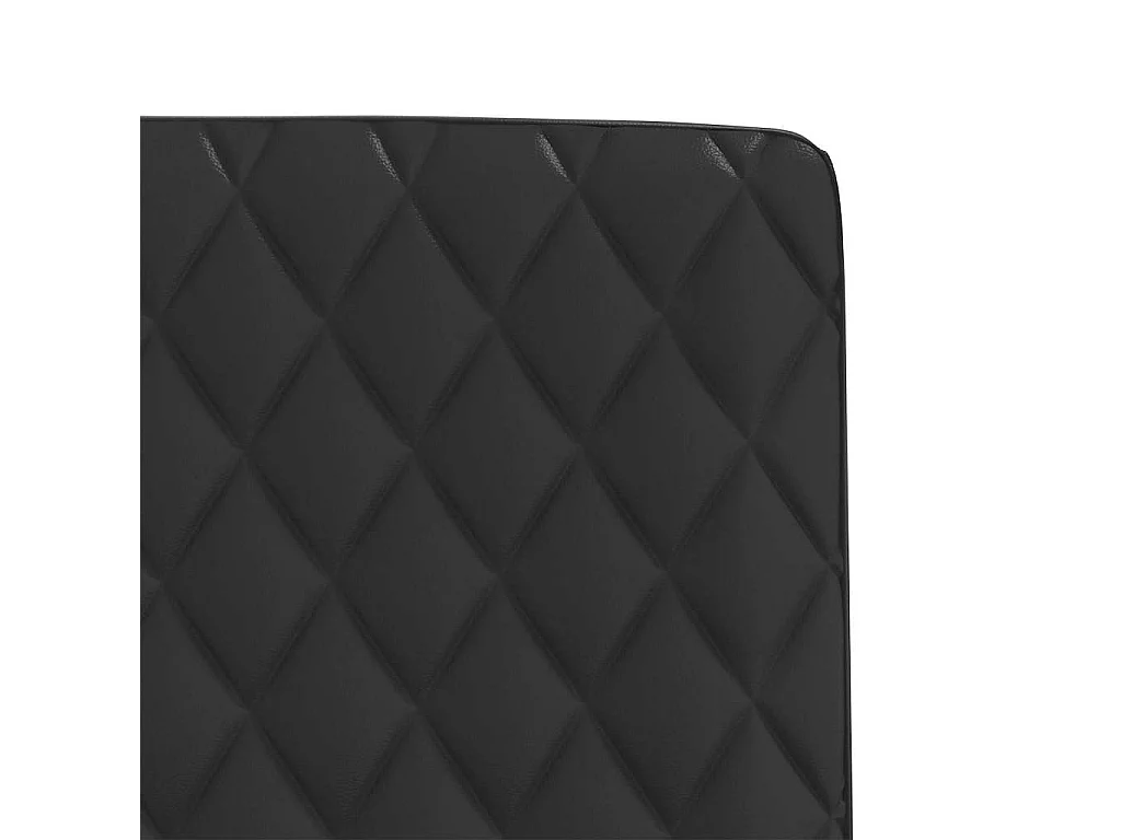 Sillas de comedor 2 unidades cuero sintético negro