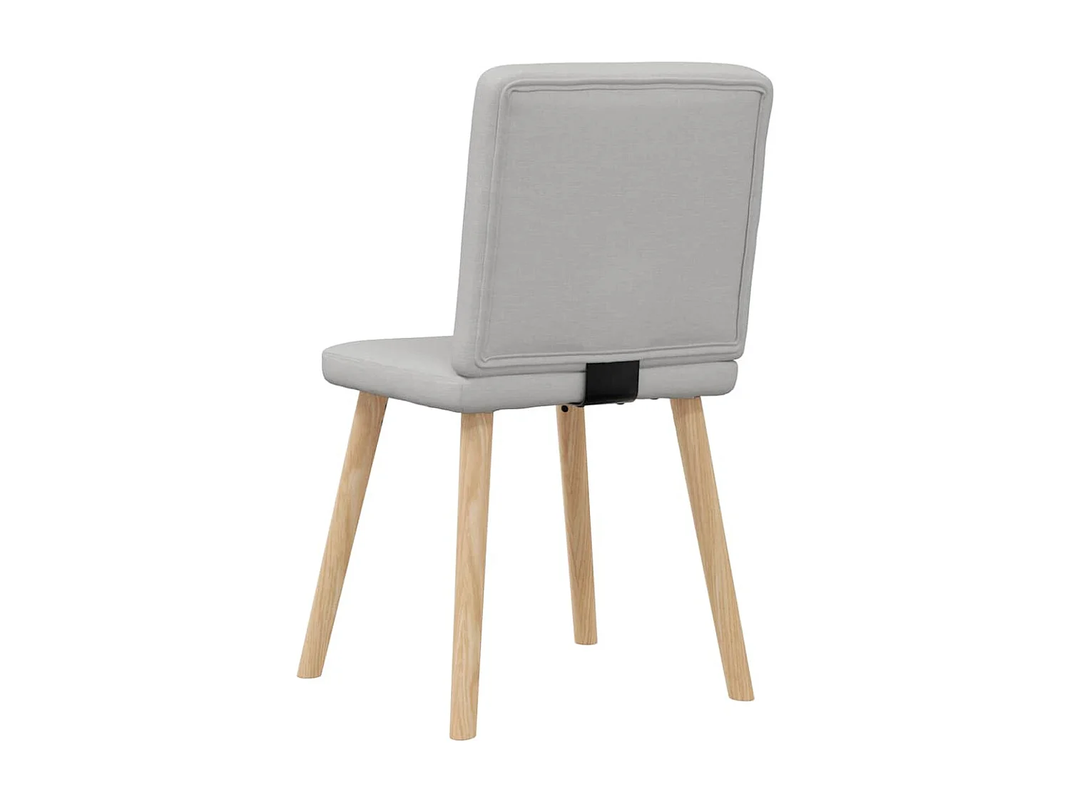 Eetkamerstoelen 2 st stof wolk grijs