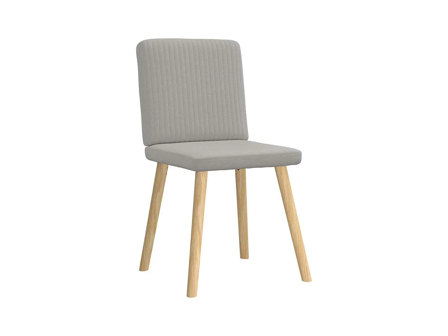 Chaises à manger lot de 2 gris nuage tissu