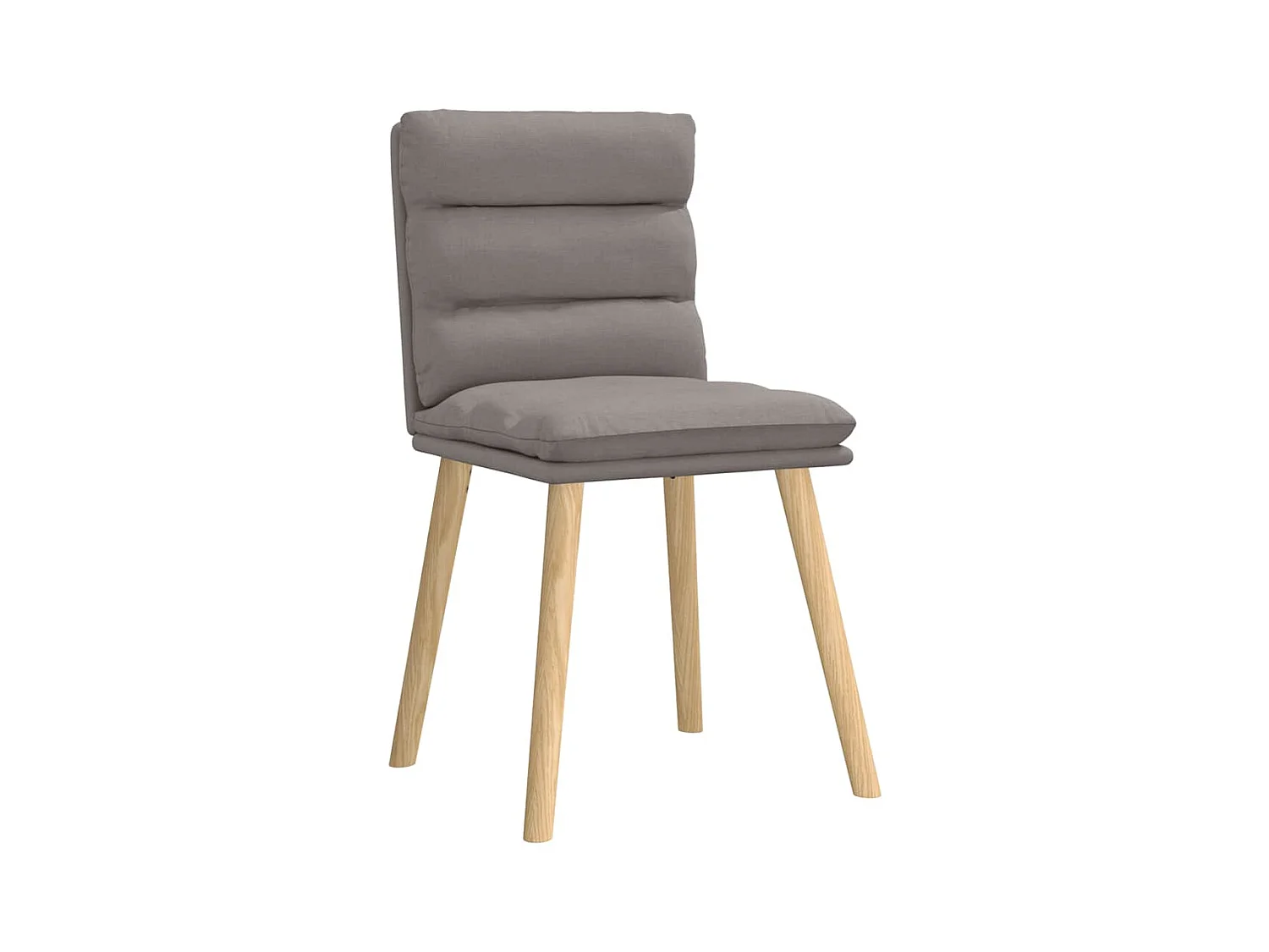 Chaises à manger lot de 2 taupe tissu