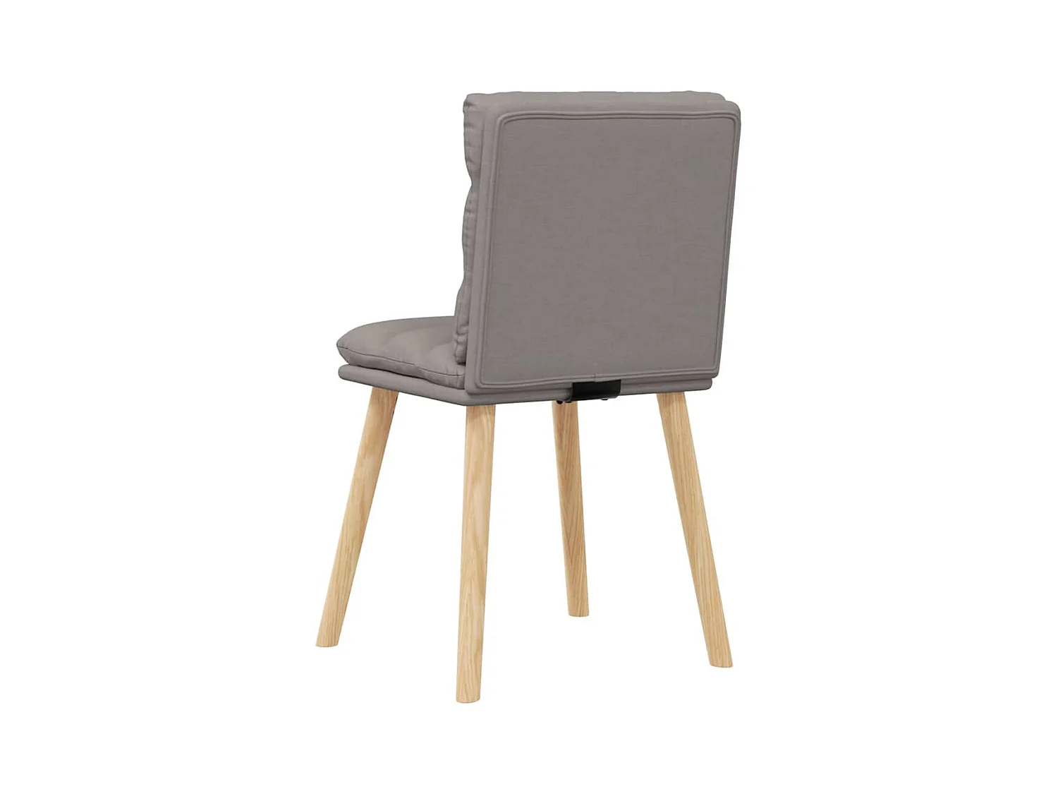 Chaises à manger lot de 2 taupe tissu