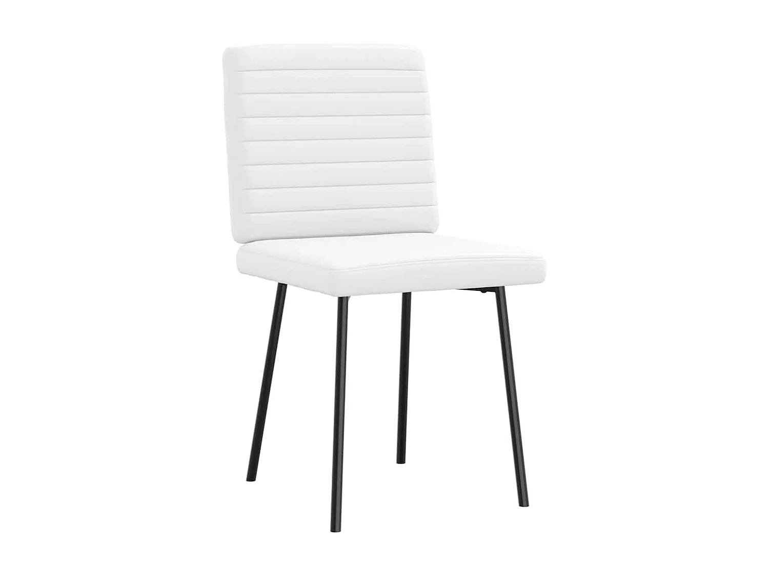 Eetkamerstoelen 4 stukkenkunstleer wit