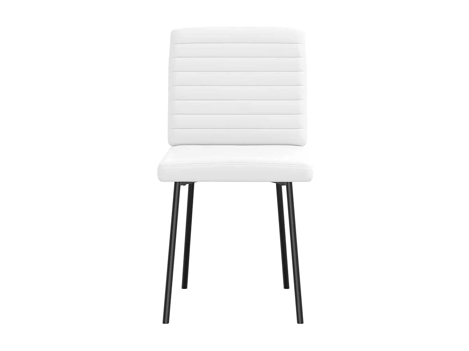 Eetkamerstoelen 4 stukkenkunstleer wit