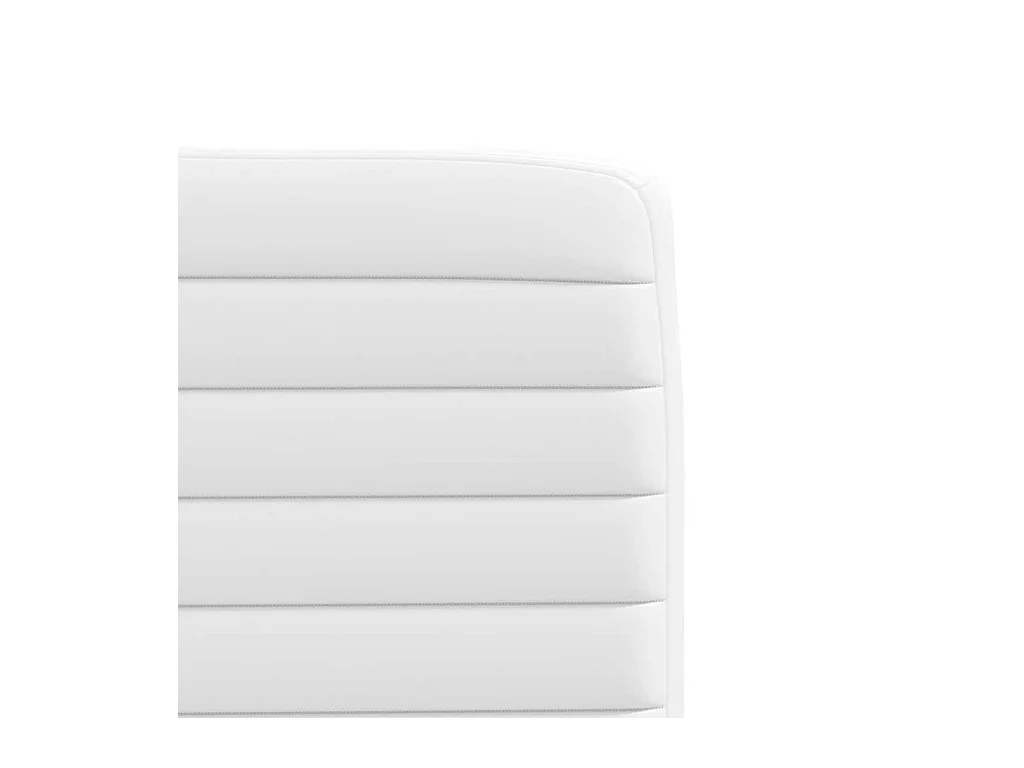 Chaises à manger lot de 4 blanc similicuir