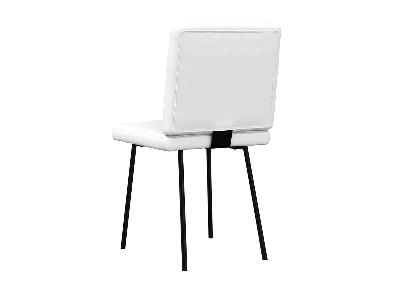 Chaises à manger lot de 4 blanc similicuir