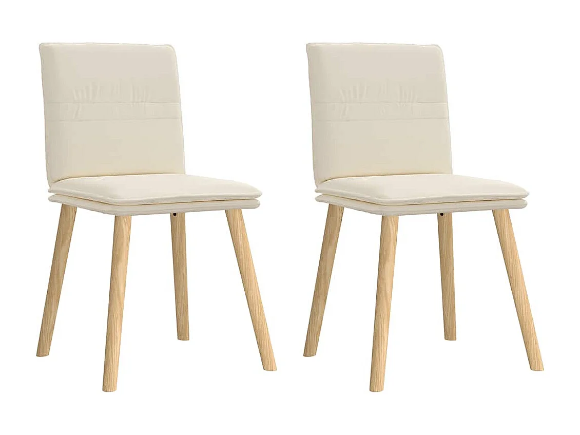 Eetkamerstoelen 2 st linnen