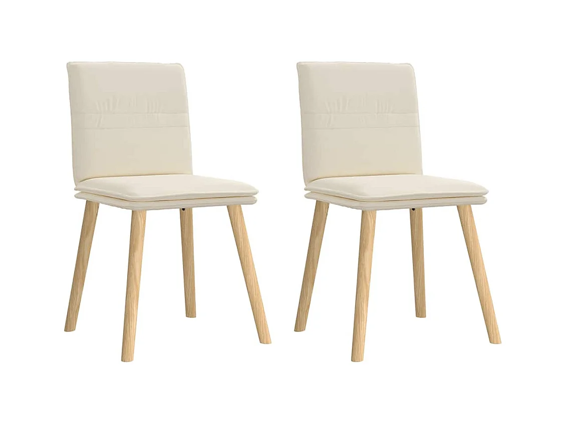 Chaises à manger lot de 2 Lin