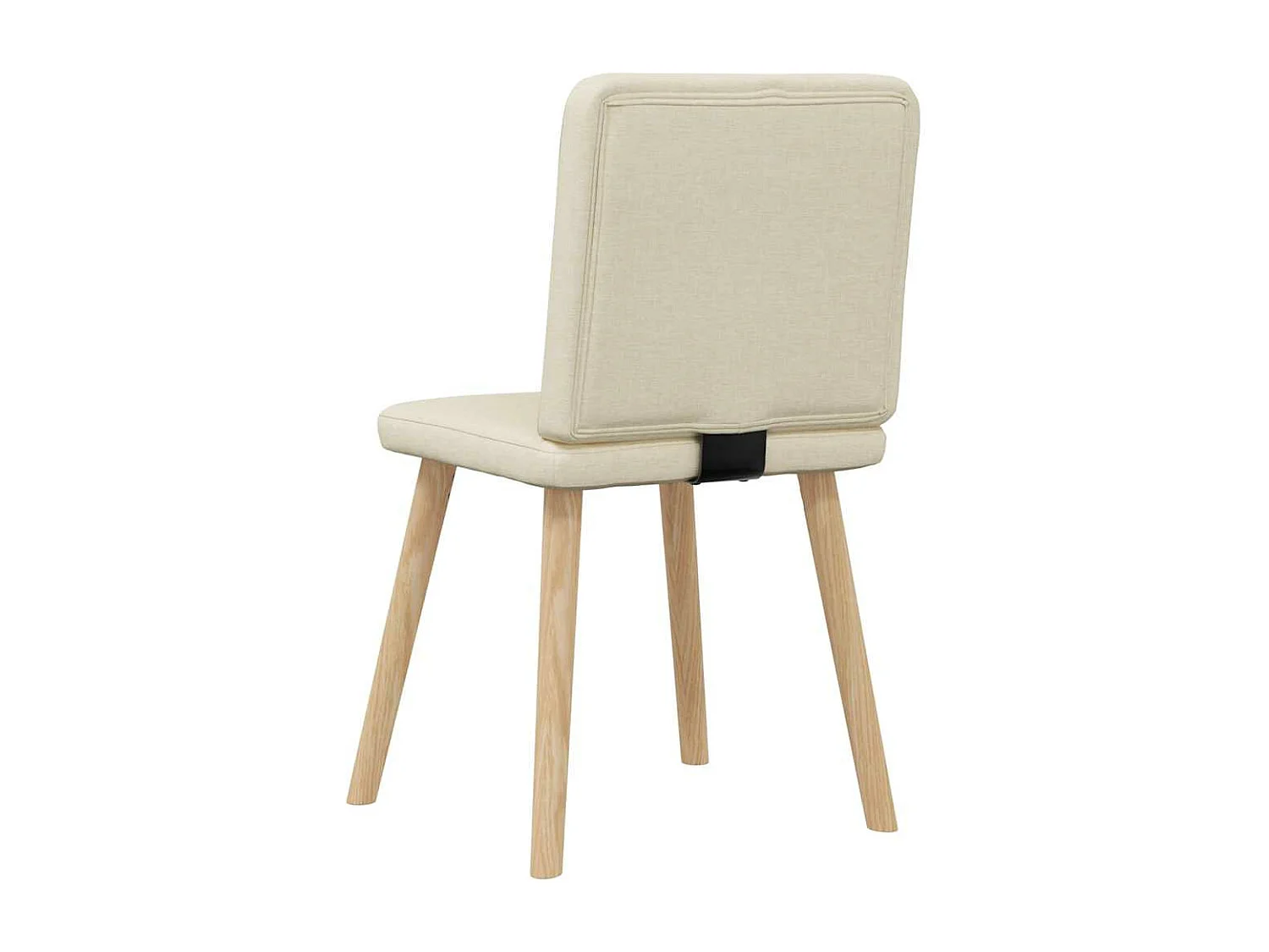 Chaises à manger lot de 2 crème tissu