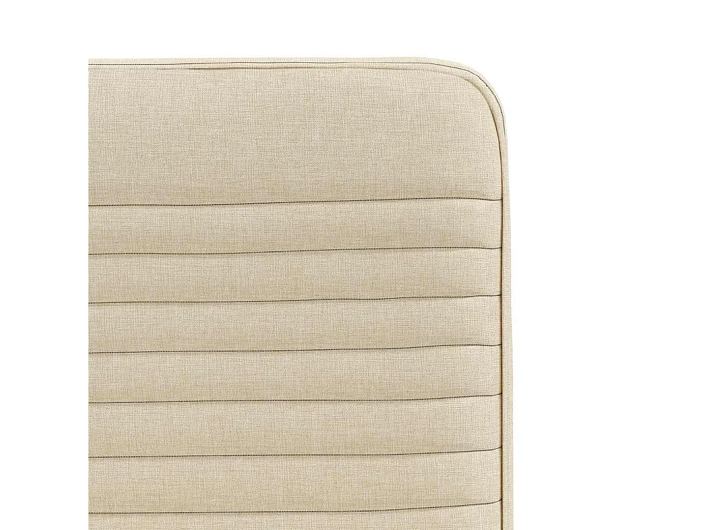 Chaises à manger lot de 2 crème tissu