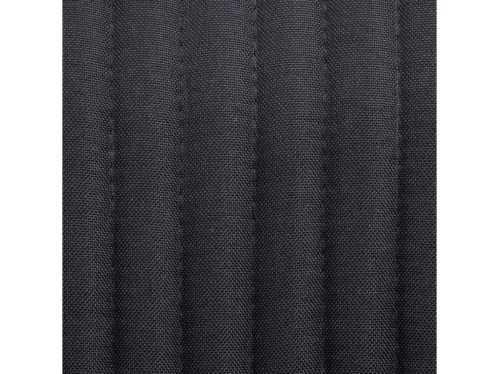 Chaises à manger lot de 4 noir tissu