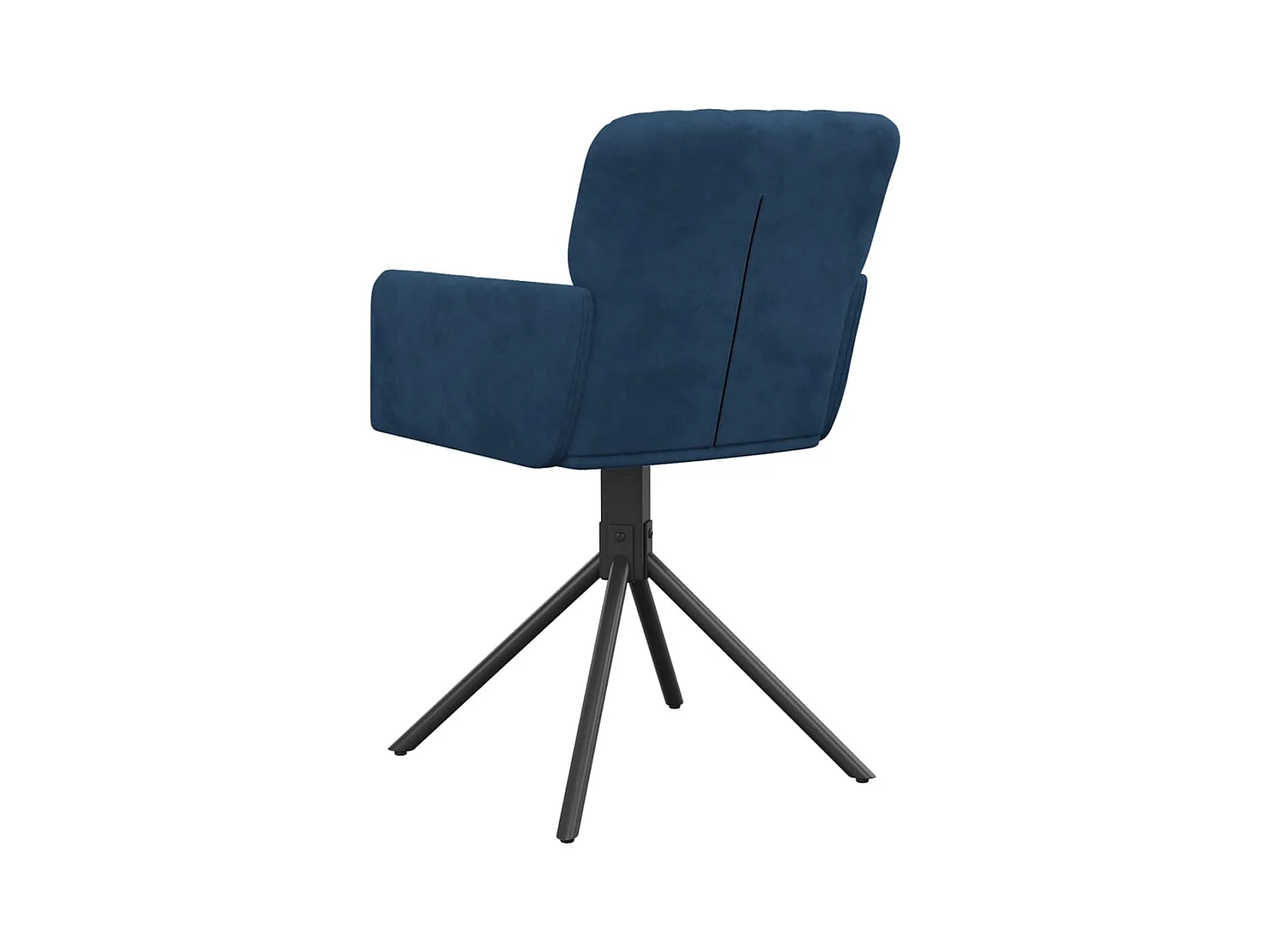 Chaises pivotantes à manger lot de 2 Bleu Velours