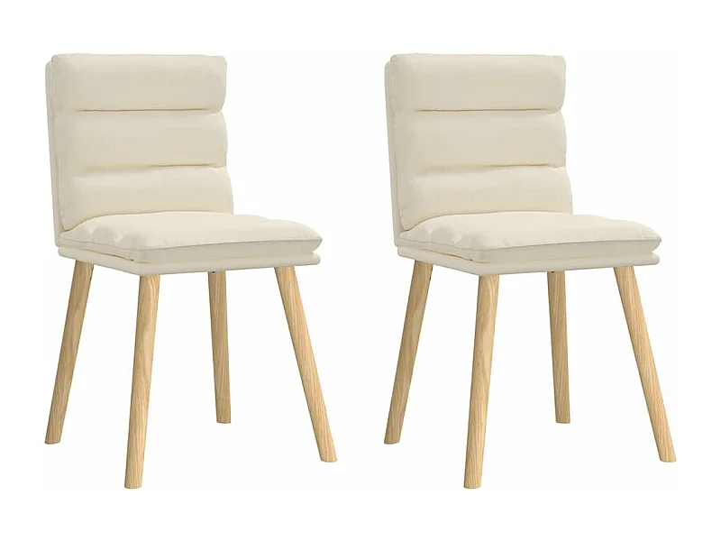 Cadeiras de jantar 2 peças linho