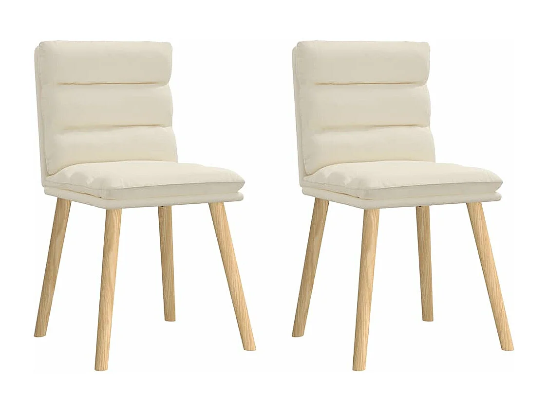 Eetkamerstoelen 2 st linnen