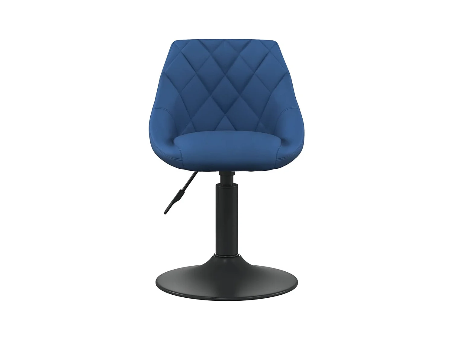 Chaises pivotantes à manger lot de 2 bleu velours