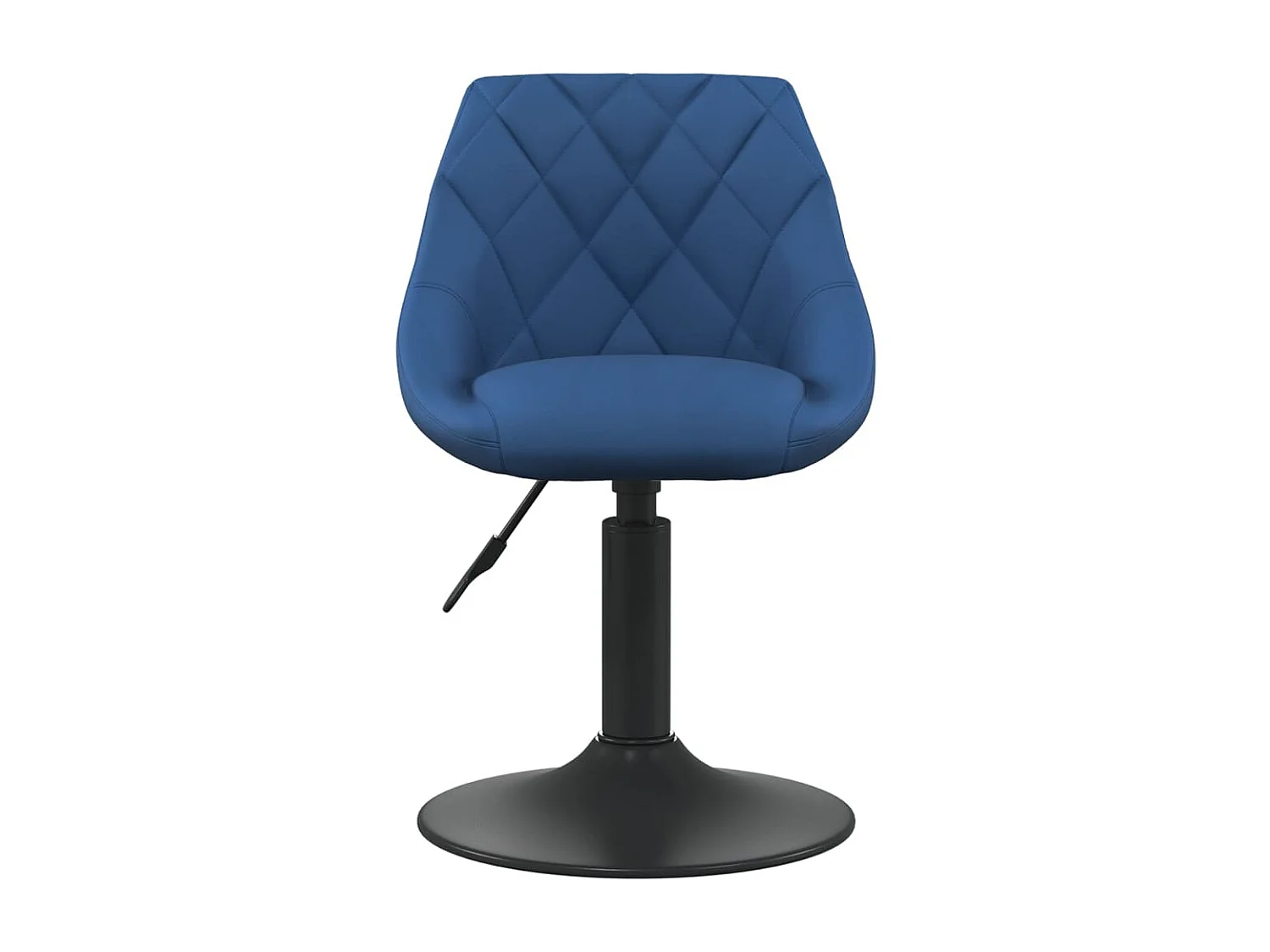 Chaises pivotantes à manger lot de 2 bleu velours