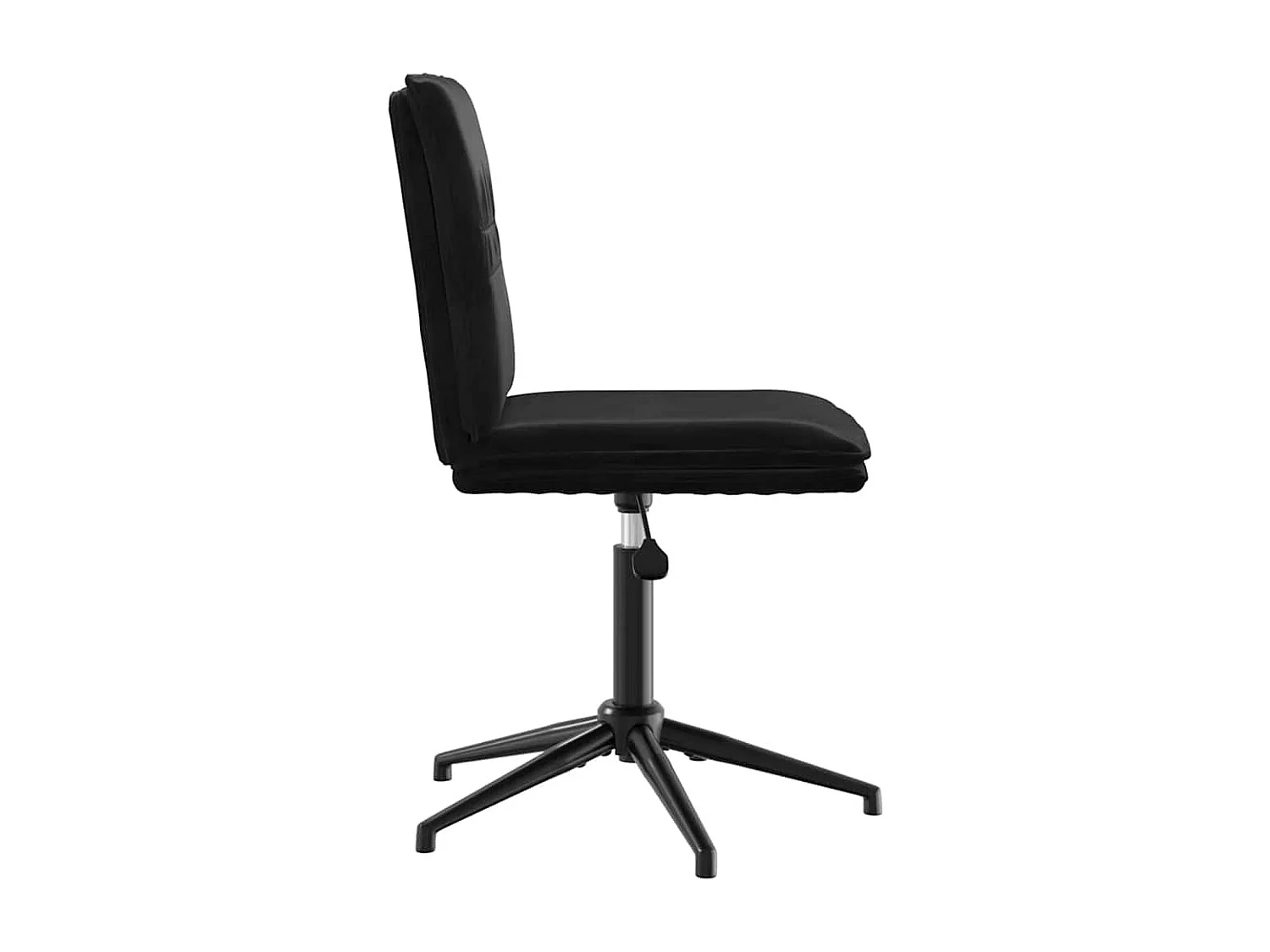 Chaises à manger lot de 2 Noir Velours