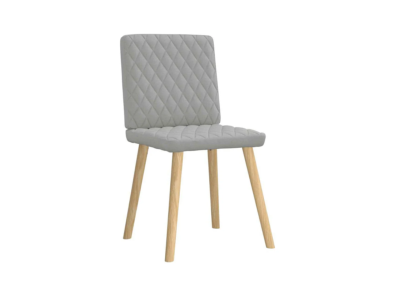 Chaises à manger lot de 2 gris nuage tissu