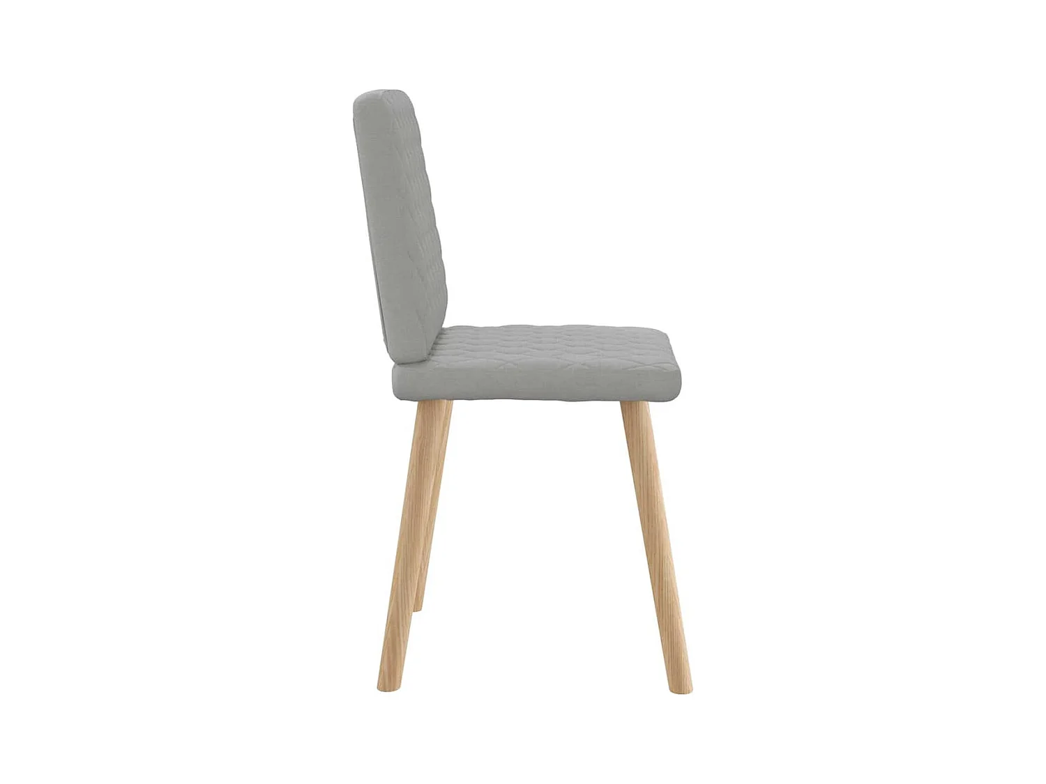 Chaises à manger lot de 2 gris nuage tissu