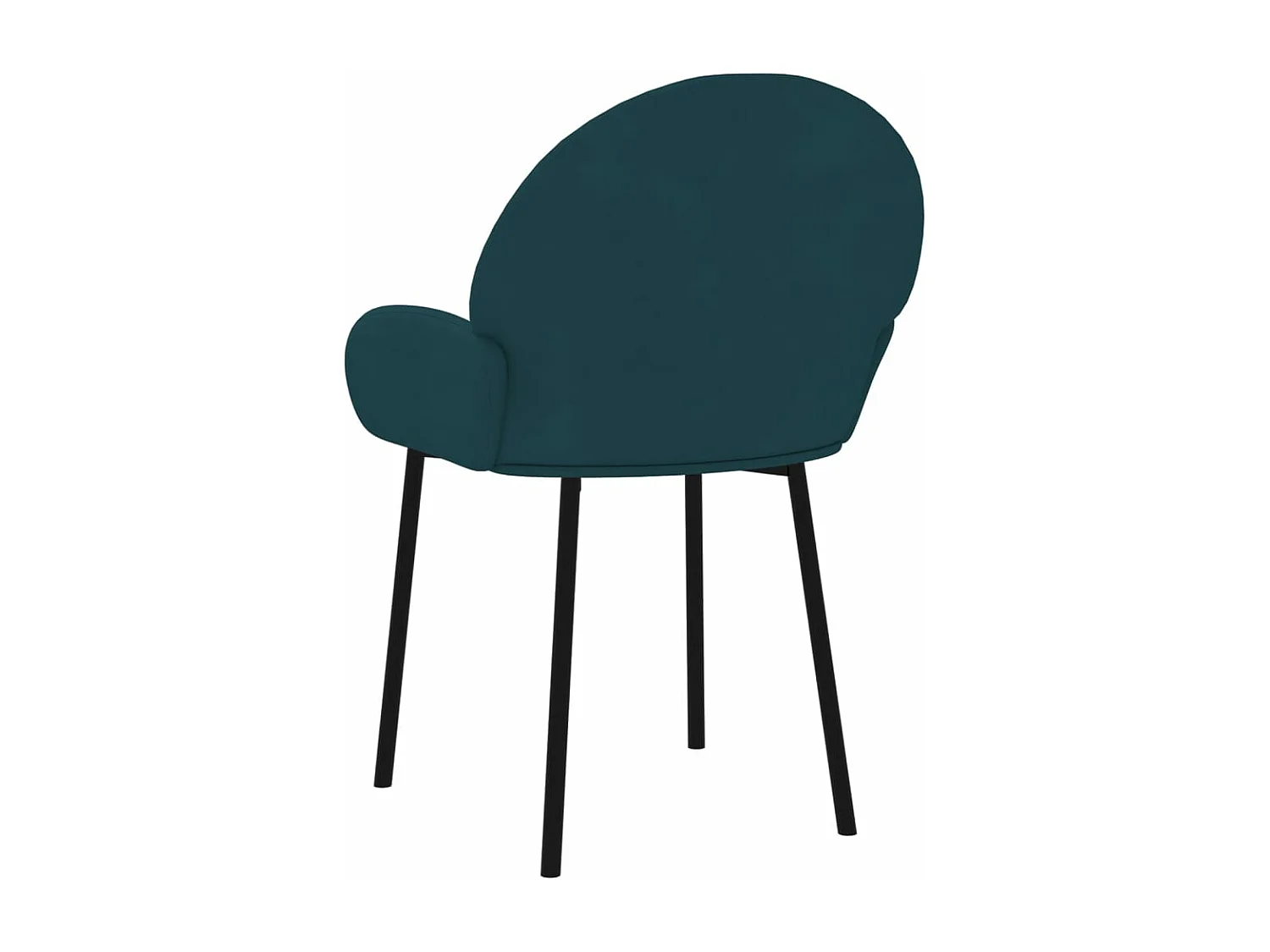 Chaises à manger lot de 2 Bleu Velours