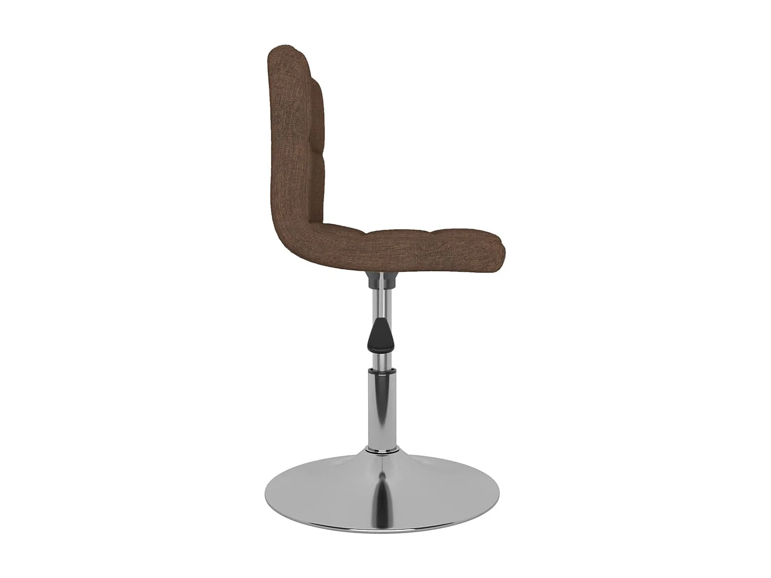 Chaises pivotantes à manger lot de 6 marron tissu