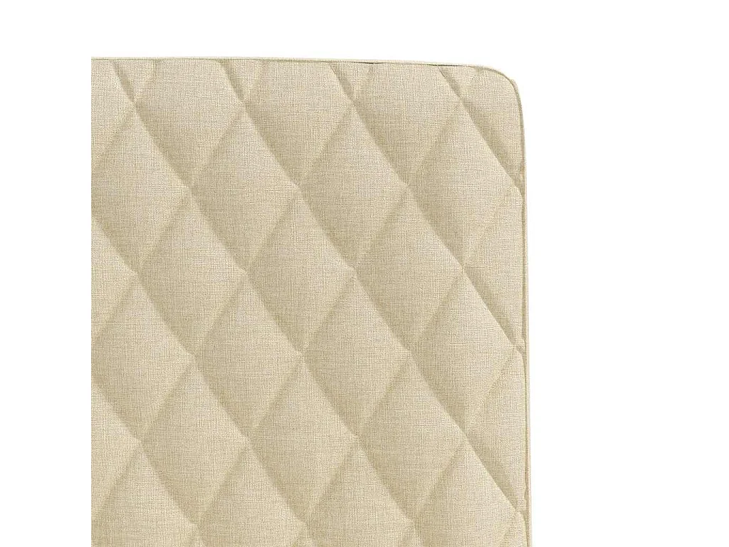 Chaises à manger lot de 4 crème tissu