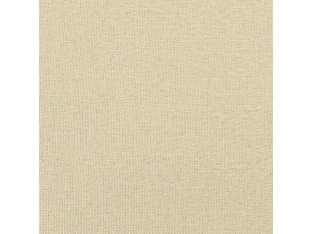 Chaises à manger lot de 4 crème tissu