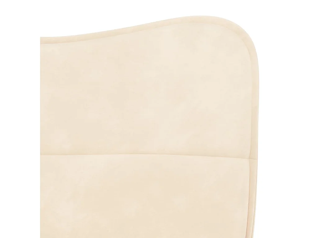 Chaises à manger lot de 2 Crème Velours
