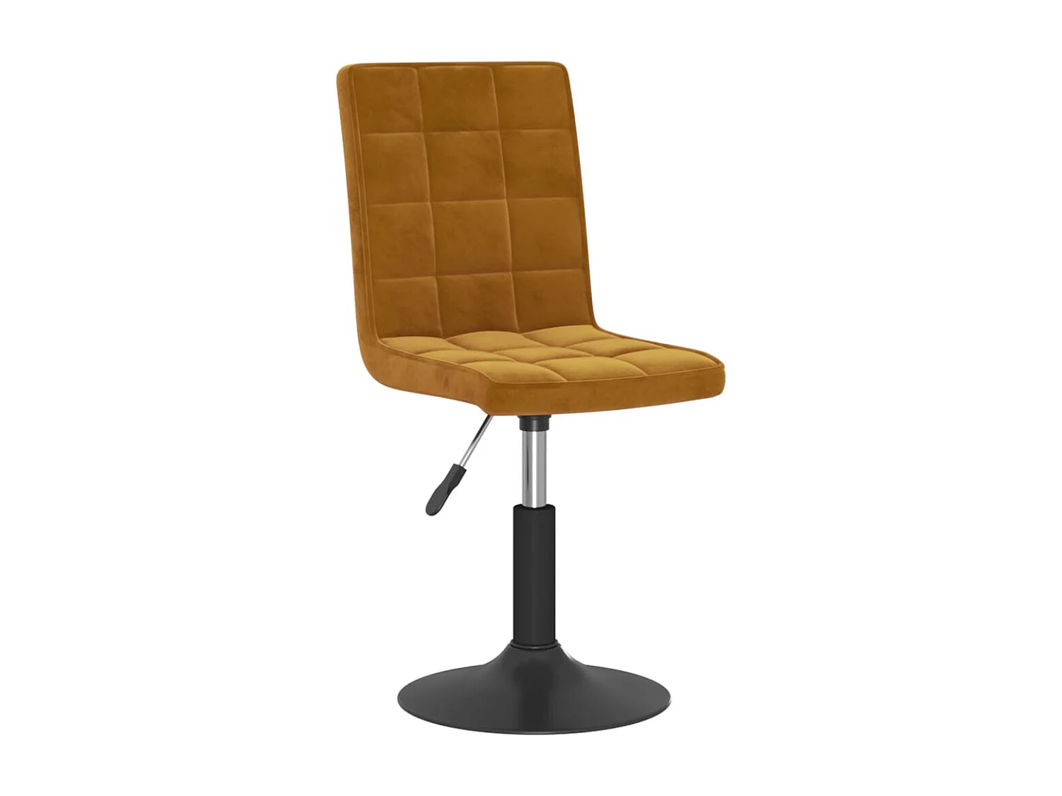 Chaises pivotantes à manger lot de 6 marron velours