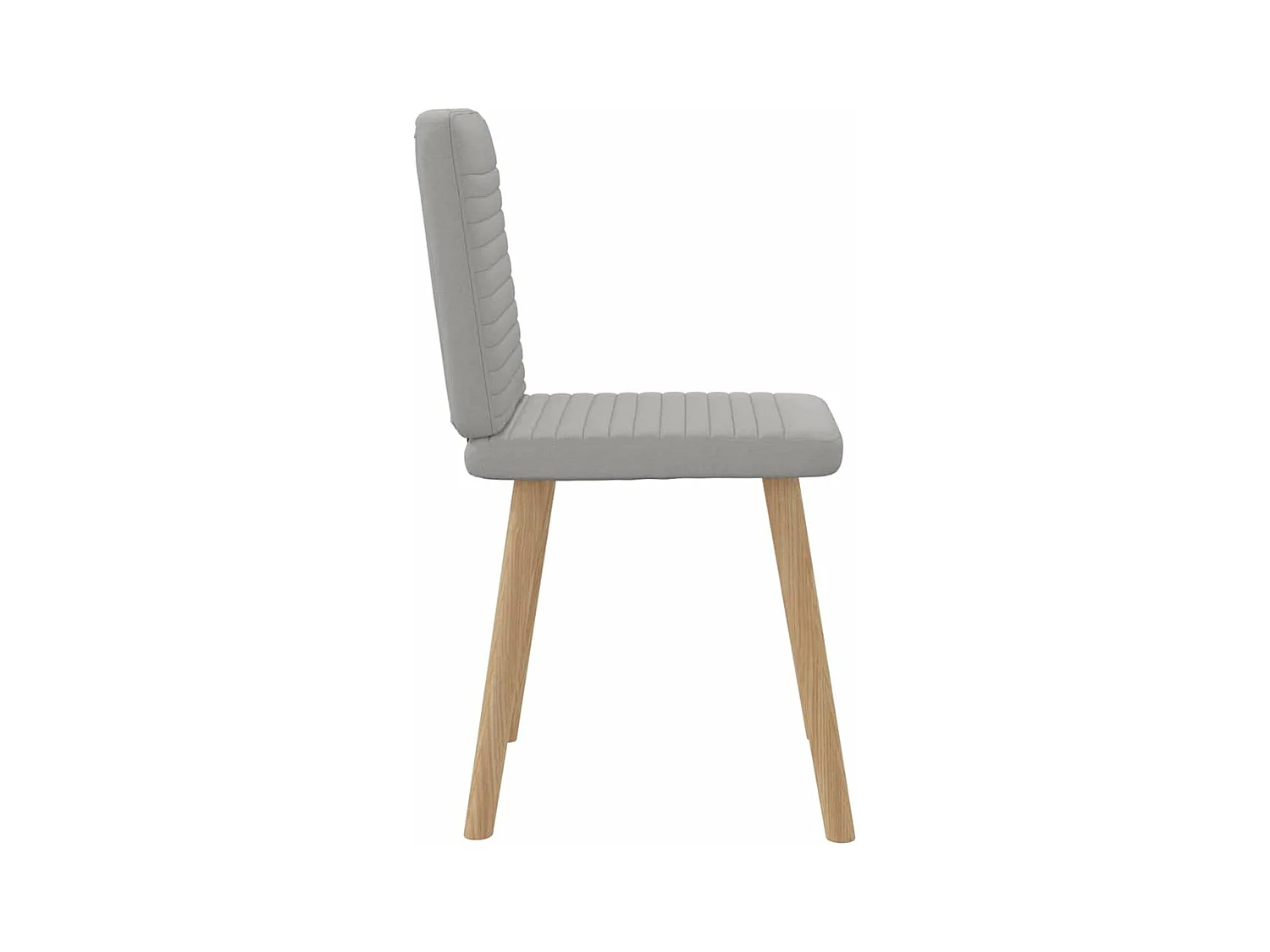 Eetkamerstoelen 2 st stof wolk grijs
